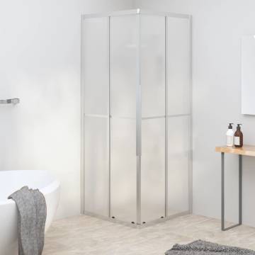 Shower Cabin Frosted ESG 80x80x180 cm - Stylish & Space-Saving