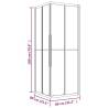 Shower Cabin Frosted ESG 80x80x180 cm - Stylish & Space-Saving