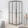 Shower Cabin Frosted ESG 90x70x180 cm Black - Stylish & Space-Saving