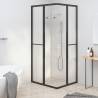 Shower Cabin Frosted ESG 90x70x180 cm Black - Stylish & Space-Saving