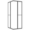 Shower Cabin Frosted ESG 90x70x180 cm Black - Stylish & Space-Saving