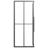 Shower Cabin Frosted ESG 90x70x180 cm Black - Stylish & Space-Saving