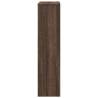 Stylish Brown Oak Radiator Cover | 78x20x82 cm Engineered Wood