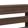 Stylish Brown Oak Radiator Cover | 78x20x82 cm Engineered Wood