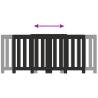 Stylish Black Radiator Cover | Engineered Wood | 205x21.5x83.5 cm