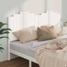 Stylish White Bed Headboard - Solid Pine Wood 186x4x110 cm