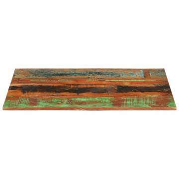 Rectangular Solid Reclaimed Wood Table Top 60x90 cm