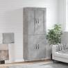  Highboard Concrete Grey 69.5x34x180 cm Engineered Wood Colour concrete grey Quantity in Package 1 Model 2 doors 