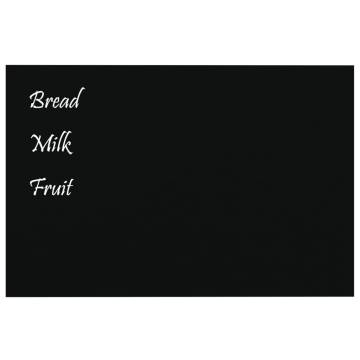 Wall-mounted Magnetic Board Black 60x40 cm - Tempered Glass