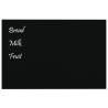 Wall-mounted Magnetic Board Black 60x40 cm - Tempered Glass