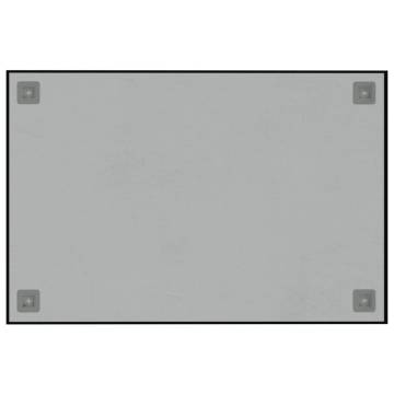 Wall-mounted Magnetic Board Black 60x40 cm - Tempered Glass