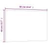 Wall-mounted Magnetic Board Black 60x40 cm - Tempered Glass