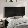  Bed Headboard Black 139x6x82.5 cm Solid Wood Pine Colour black Size 139 x 82.5 cm Quantity in Package 1 