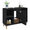 Sink Cabinet Black 80x33x60 cm - Stylish Bathroom Storage