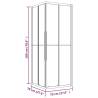 Shower Cabin Frosted ESG 70x70x180 cm | Hipomarket