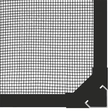 Magnetic Insect Screen for Windows - Anthracite 100x120 cm