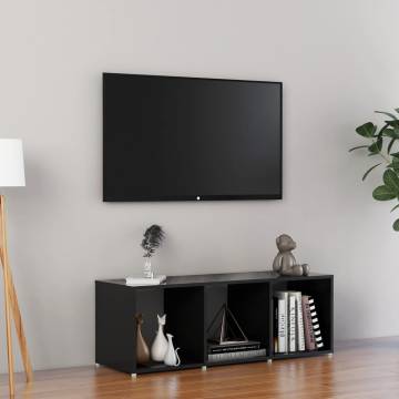 High Gloss Black TV Cabinet - Stylish & Practical Design