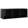 High Gloss Black TV Cabinet - Stylish & Practical Design