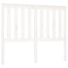 White Solid Wood Pine Bed Headboard - Stylish Design 141x6x101 cm