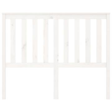 White Solid Wood Pine Bed Headboard - Stylish Design 141x6x101 cm