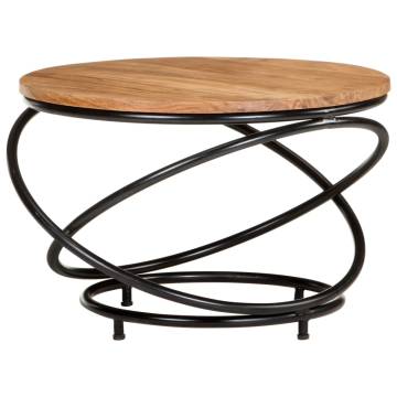 Solid Acacia Wood Coffee Table - 60x60x40 cm | HipoMarket