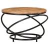 Solid Acacia Wood Coffee Table - 60x60x40 cm | HipoMarket