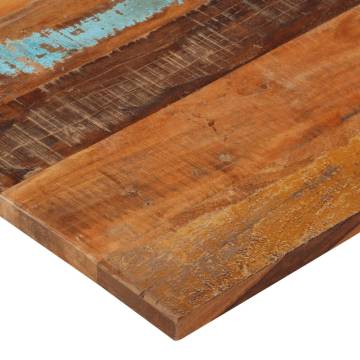 Rectangular Table Top 60x100 cm - Solid Reclaimed Wood