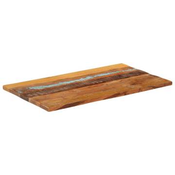 Rectangular Table Top 60x100 cm - Solid Reclaimed Wood