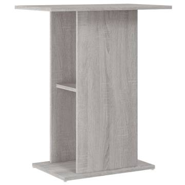 Aquarium Stand Grey Sonoma - Engineered Wood 60.5x36 cm