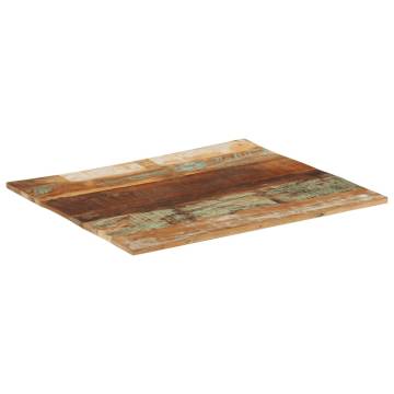 Rectangular Solid Reclaimed Wood Table Top 70x80 cm | HipoMarket