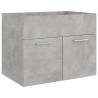 Stylish 2 Piece Bathroom Furniture Set - Concrete Grey