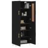 Highboard Black 69.5x34x180 cm | Stylish Engineered Wood Storage