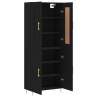 Highboard Black 69.5x34x180 cm | Stylish Engineered Wood Storage