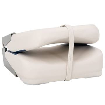 4 Piece Foldable Boat Seat Set - Blue & White, 41x36x48 cm