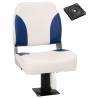  Boat Seat with Pedestal 360° Rotatable Colour white and blue Quantity in Package 1 Model with pedestal 