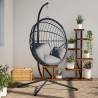  Hanging Egg Chair Stand Black Steel Colour black Quantity in Package 1 