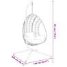 Hanging Egg Chair Stand - Stylish Black Steel Frame