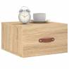 Wall-Mounted Bedside Cabinets - Sonoma Oak - 2 pcs