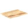 Solid Mango Wood Table Top 90x60 cm - Rustic Charm