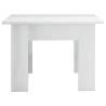 Elegant High Gloss White Coffee Table - 100x60x42 cm