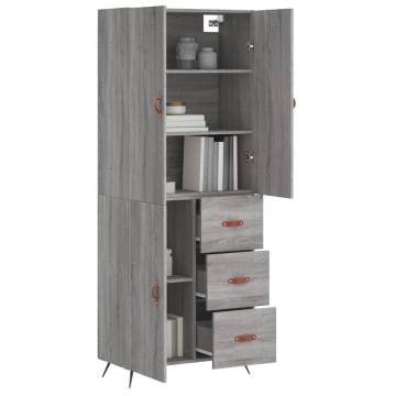 Highboard Grey Sonoma – Stylish Storage Solution | HipoMarket