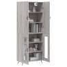 Stylish Highboard Grey Sonoma - 69.5x34x180 cm | Hipomarket