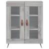 Stylish Highboard Grey Sonoma - 69.5x34x180 cm | Hipomarket