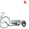 Bike Trailer - Grey Oxford Fabric & Iron | HipoMarket