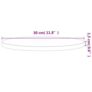 Round Solid Wood Beech Table Top Ø30 cm | Hipomarket UK