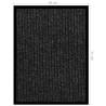 Striped Anthracite Doormat 40x60 cm | HipoMarket UK