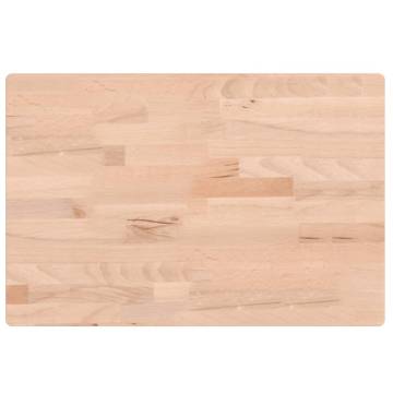 Rectangular Solid Beech Wood Table Top 60x40 - Hipo Market