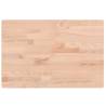 Rectangular Solid Beech Wood Table Top 60x40 - Hipo Market