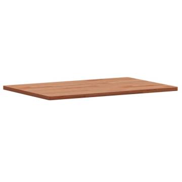 Rectangular Solid Wood Beech Table Top - 60x40 cm