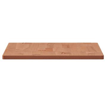 Rectangular Solid Wood Beech Table Top - 60x40 cm